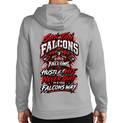 Adult Unisex Falcons Sport-Wick Fleece Hoodie 3 Thumbnail
